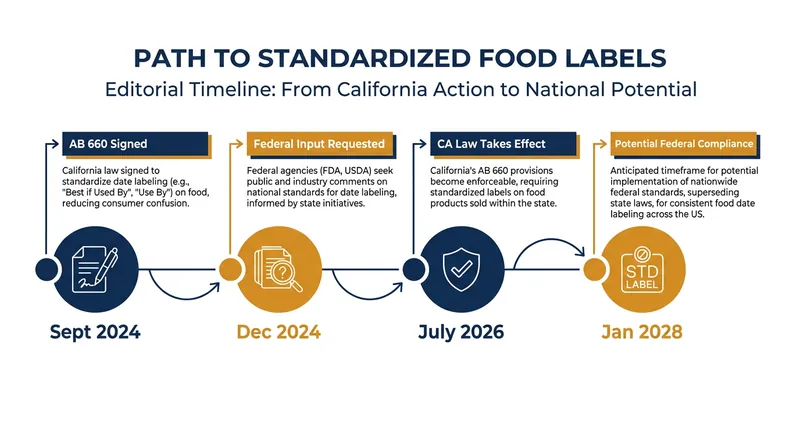 While California leads the nation in standardizing labels, federal regulators are exploring a unified national system.
