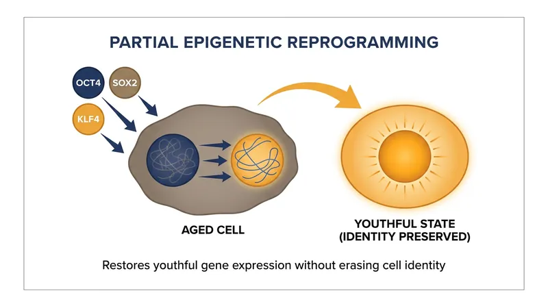 By using only three of the four Yamanaka factors, scientists can rejuvenate cells without turning them into blank-slate stem cells.