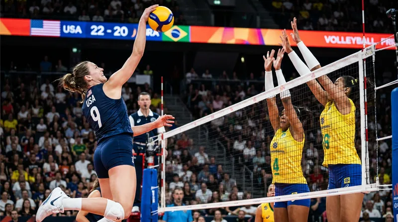 Avery Skinner led the American offense with 21 points, including 18 kills.