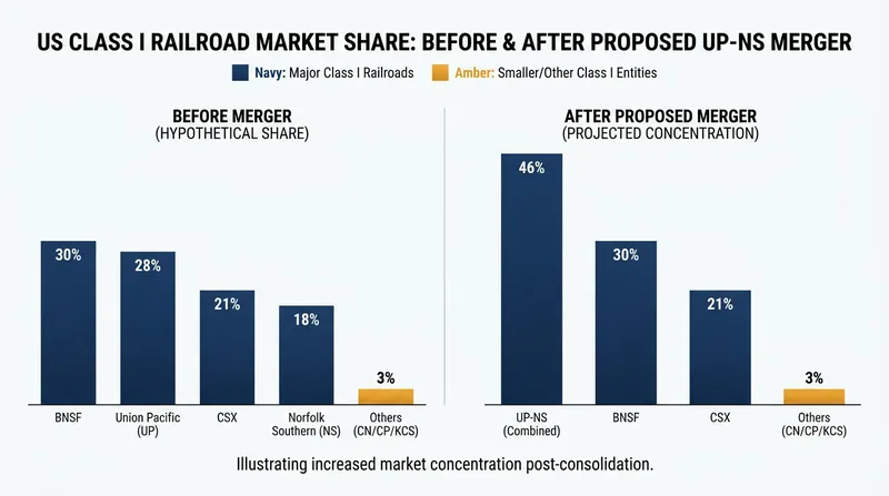 Opponents warn the merger would give a single entity control over nearly half of U.S. rail traffic.