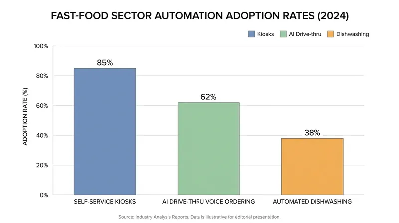 Franchises are rapidly deploying capital-intensive technologies to permanently reduce their reliance on human labor.