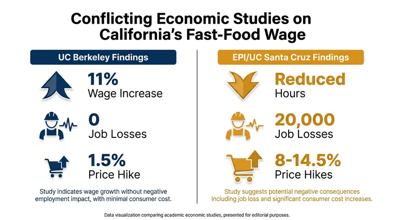 Two major academic studies have painted vastly different pictures of the wage law's economic impact.