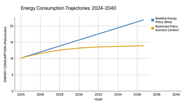 The compounding effect of higher energy input costs is projected to shave fractions of a percent off annual GDP growth over the next 15 years.