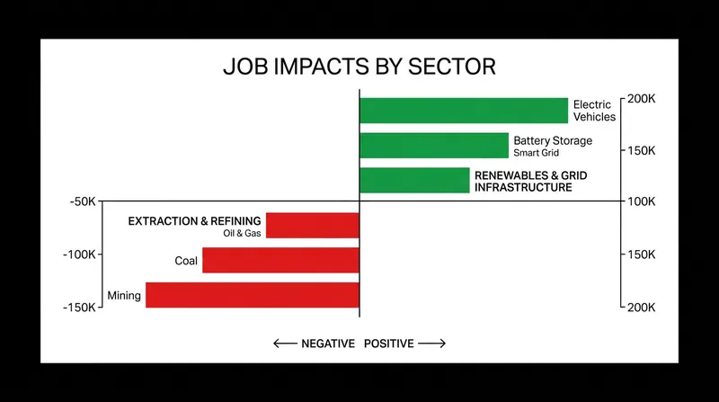 Critics argue the study focuses too heavily on job losses in extraction while ignoring the massive capital formation in the clean energy sector.