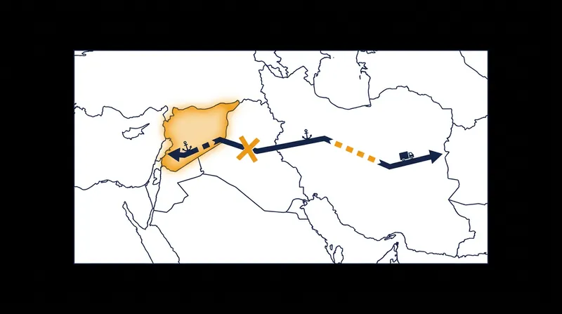 The fall of the Assad regime severed Iran's primary logistical land bridge to Hezbollah in Lebanon.