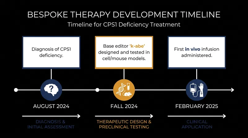 The unprecedented six-month timeline from diagnosis to the first in vivo administration.