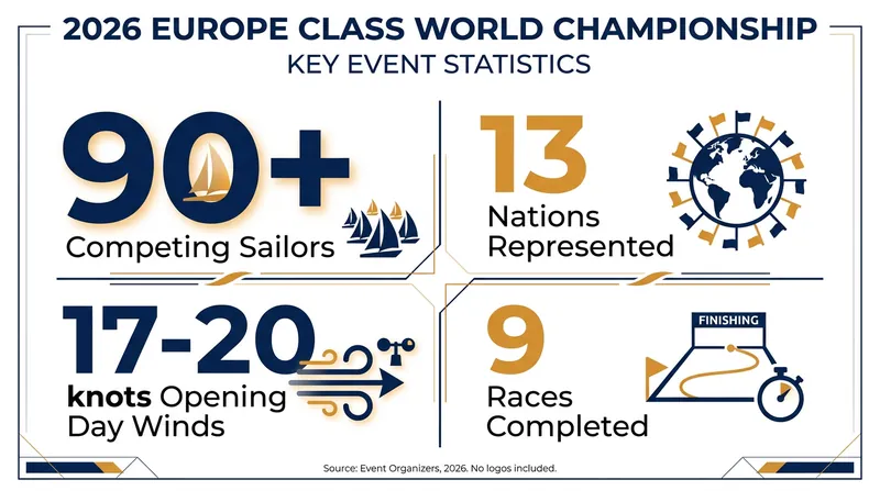 By the numbers: The 2026 Europe Class World Championship.