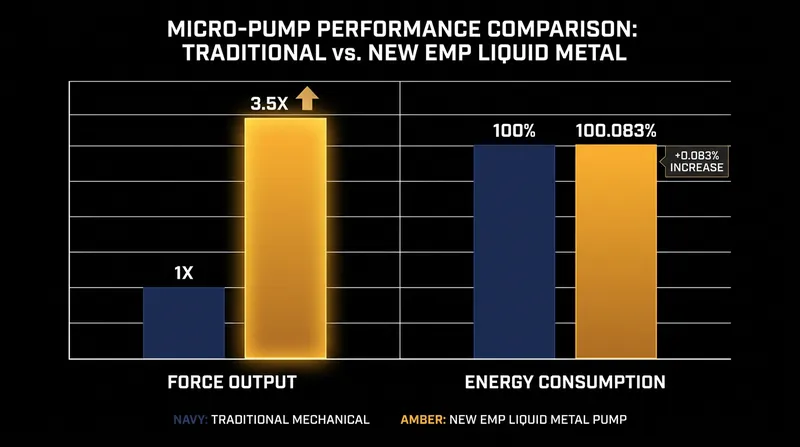 The EMP achieves a 350% increase in mechanical output with virtually zero additional energy cost.