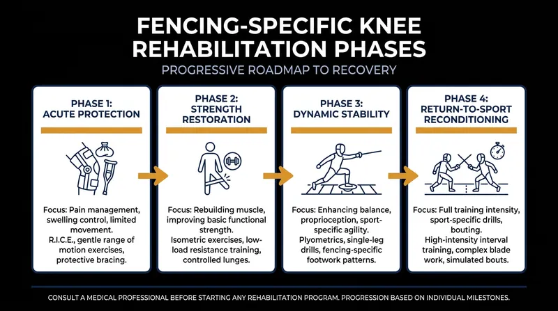 New fencing-specific rehabilitation protocols emphasize stance symmetry and proprioceptive training.