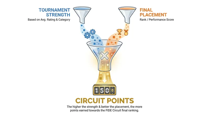 The Circuit rewards players who consistently place in the top half of high-coefficient events.