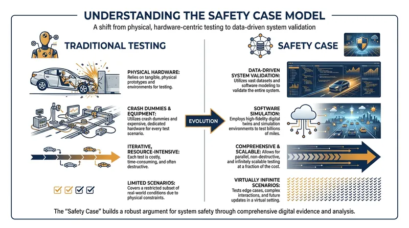 The legislation shifts NHTSA's regulatory approach from prescriptive hardware mandates to aviation-style safety cases.