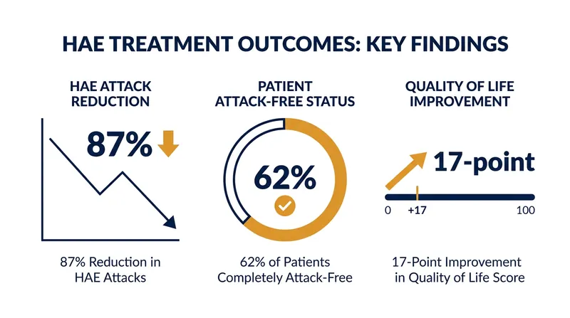Phase 3 HAELO trial results demonstrated a near-total elimination of swelling attacks for the majority of patients.