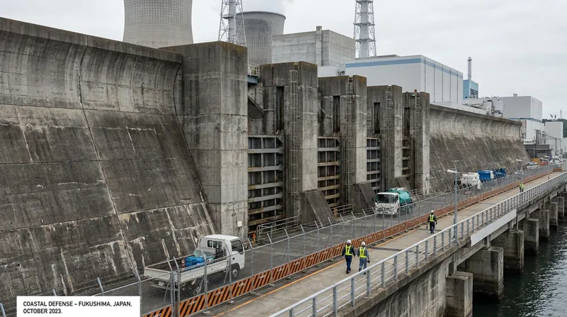 Extensive post-Fukushima safety upgrades, including reinforced seawalls, were required before the Nuclear Regulation Authority would permit a restart.