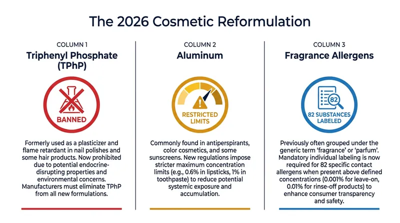 Key changes under the EU's 2026 cosmetic regulatory updates.