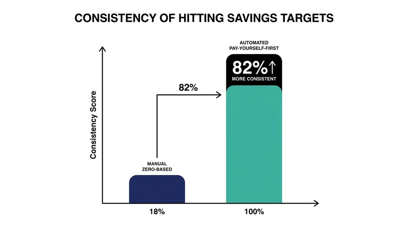 Automated systems consistently outperform manual methods in hitting long-term investment targets.