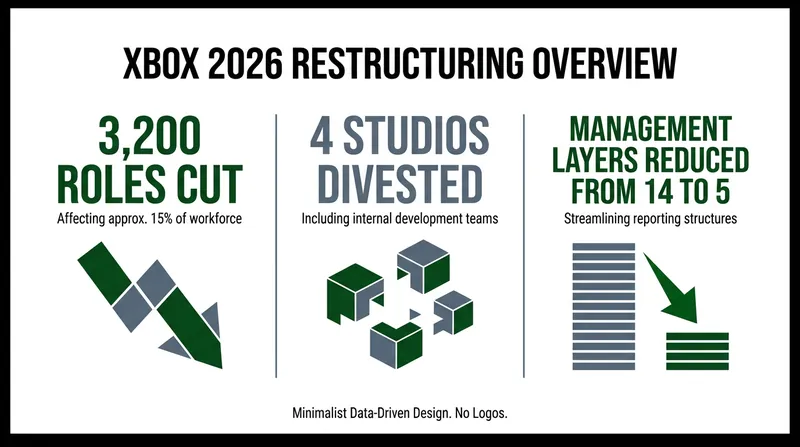 The scale of the 2026 Xbox restructuring.