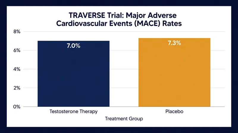 The landmark TRAVERSE trial proved that testosterone therapy does not increase the risk of major cardiovascular events.