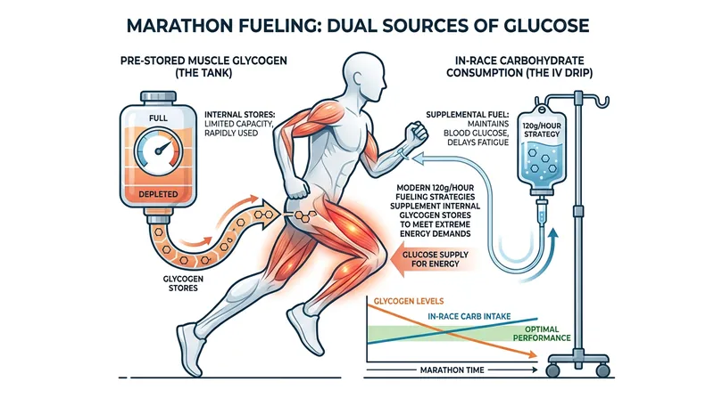 Emerging science is exploring how ultra-high in-race fueling might offset the need for massive pre-race glycogen supercompensation.