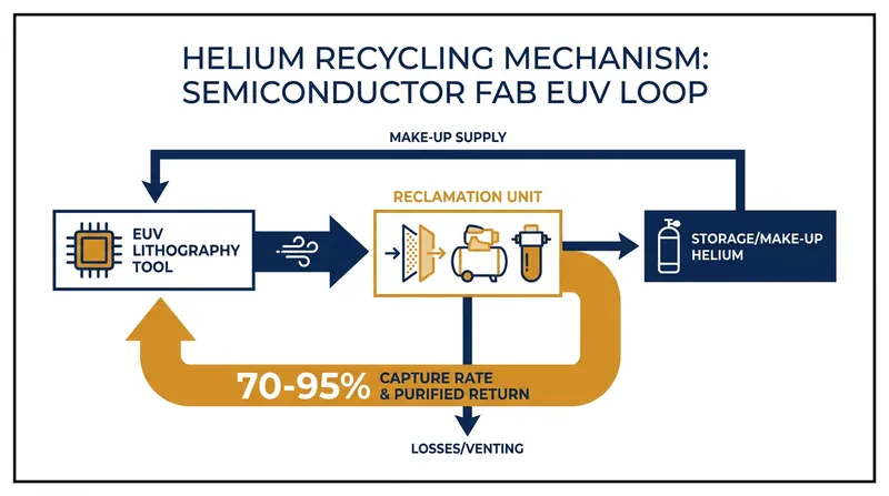 Leading-edge fabrication plants are mitigating the shortage by installing advanced helium reclamation systems.