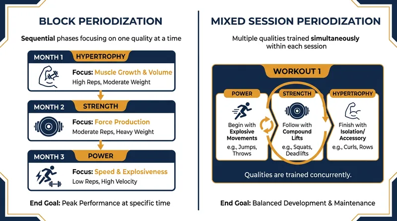 Mixed Session Periodization consolidates the traditional months-long training cycle into a single, comprehensive workout.