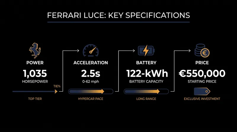 By the numbers: The performance and pricing metrics of Ferrari's electric flagship.