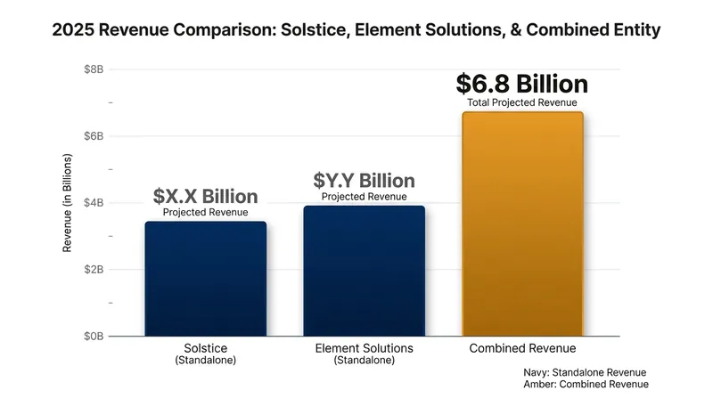 The combined entity is projected to generate $6.8 billion in net sales.