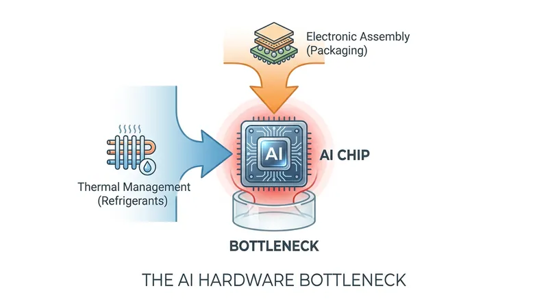 As AI chips grow more powerful, they require advanced thermal management and denser packaging.