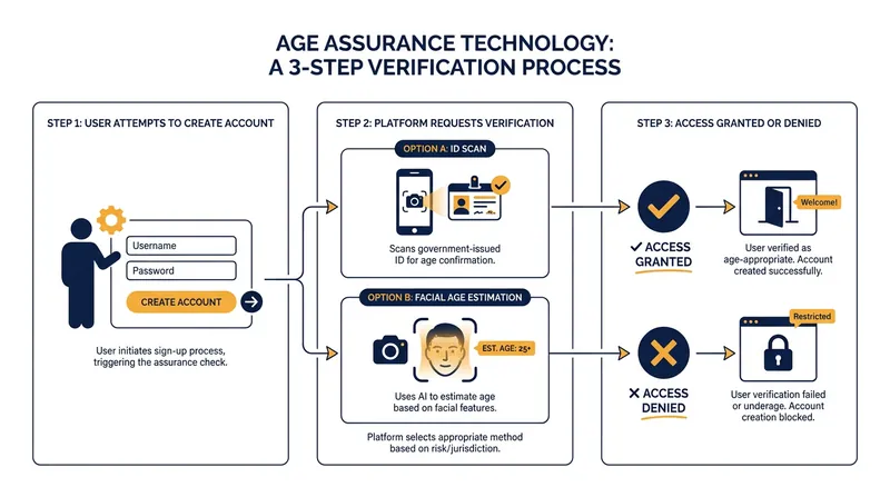 Platforms will be required to implement highly effective age assurance technologies to verify all users.
