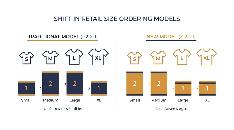 The traditional retail size curve is breaking down, forcing brands to order double the volume of smaller sizes.