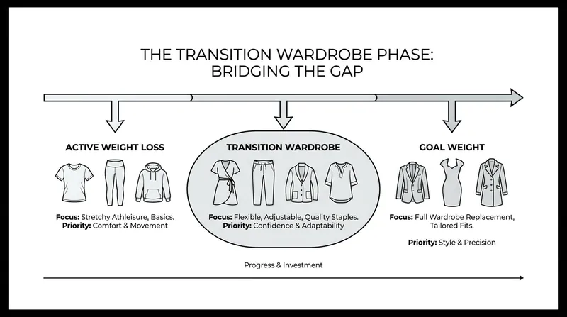 Consumers actively losing weight are delaying major purchases in favor of stretchy, forgiving fabrics.