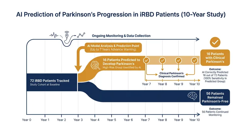 The machine learning tool accurately predicted clinical conversion in patients with Rapid Eye Movement Behavior Disorder.