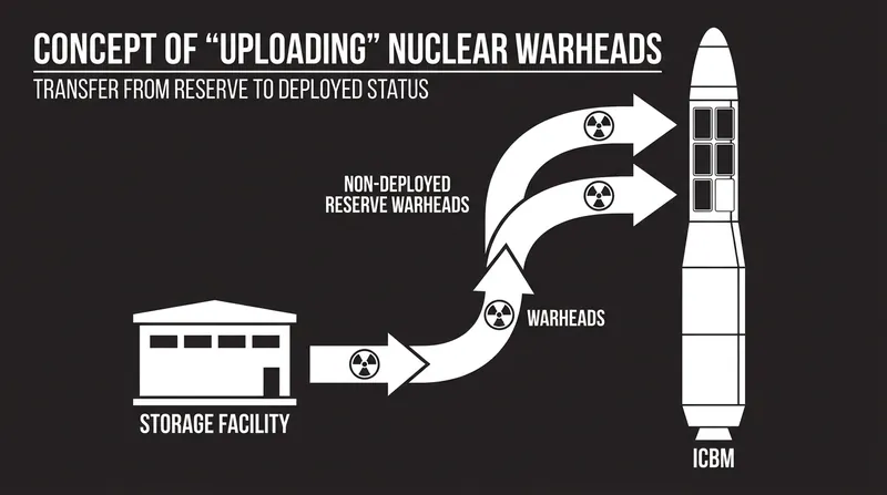 Without treaty limits, nations can rapidly increase their deployed forces by 'uploading' reserve warheads onto existing missiles.