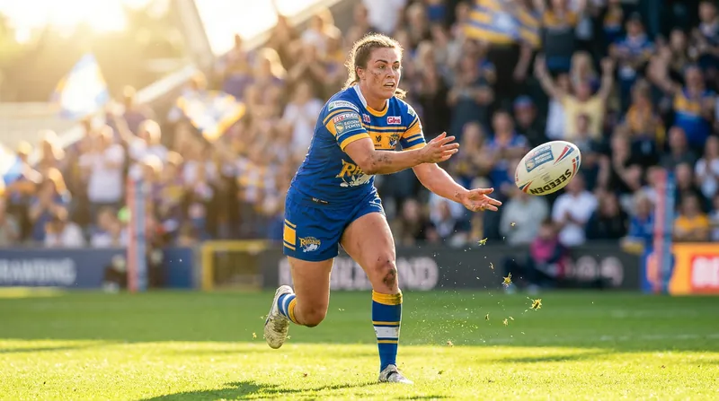Leeds Rhinos have won six consecutive matches to keep the pressure on the league leaders.