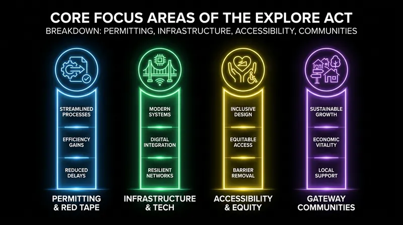 The legislation addresses multiple facets of public land management, from digital passes to urban parks.
