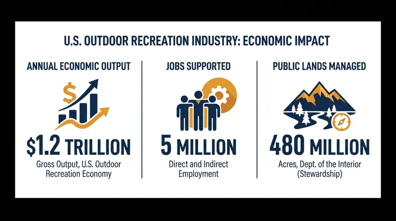 Outdoor recreation has grown into a massive economic engine for the United States.