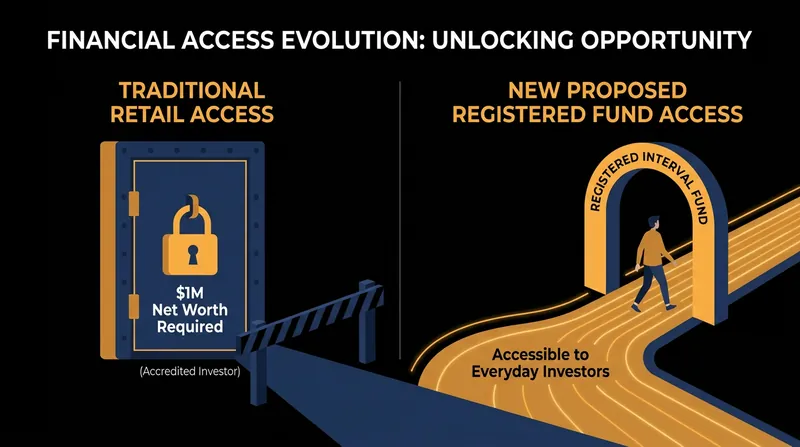 How the proposed framework bypasses the traditional accredited investor wealth thresholds.