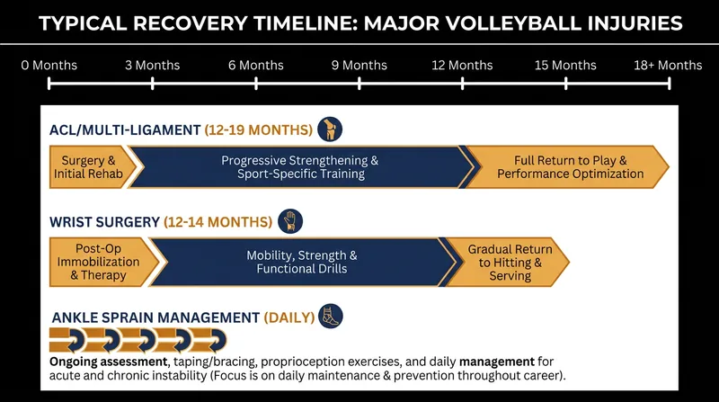 Modern rehabilitation timelines emphasize patience, with multi-ligament recoveries often extending well beyond a year.