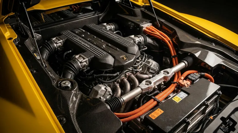 Lamborghini's PHEV architecture seamlessly blends the visceral emotion of combustion with electric agility.