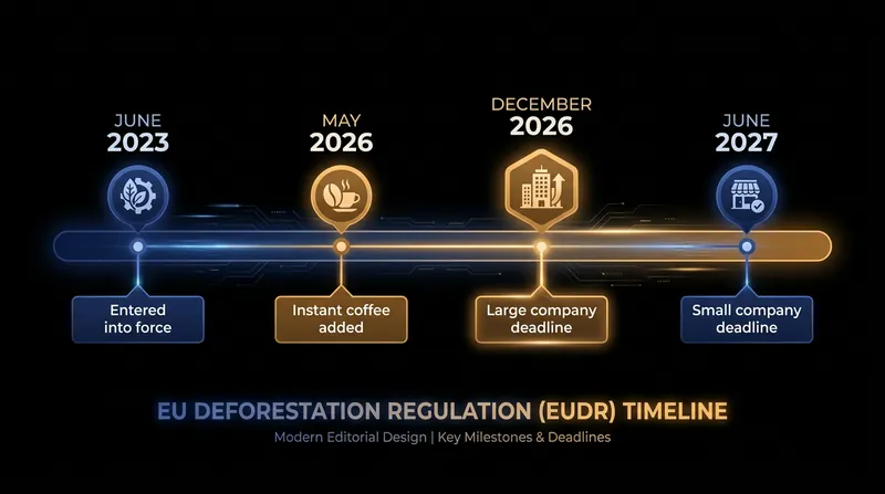 The timeline for EUDR compliance is rapidly approaching for the global coffee industry.