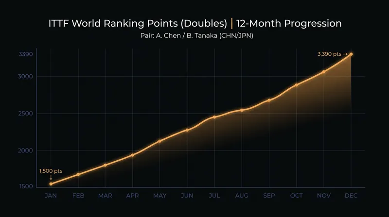 Thakkar and Shah's points accumulation has been driven by consistent quarterfinal and semifinal appearances at major WTT events.