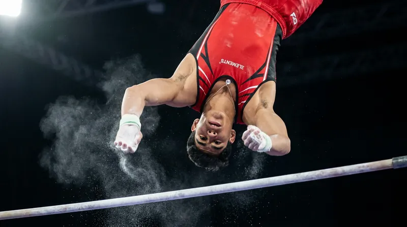 Colombia's Camilo Vera and Angel Barajas dominated the men's all-around standings, finishing 1-2 in Rio de Janeiro.