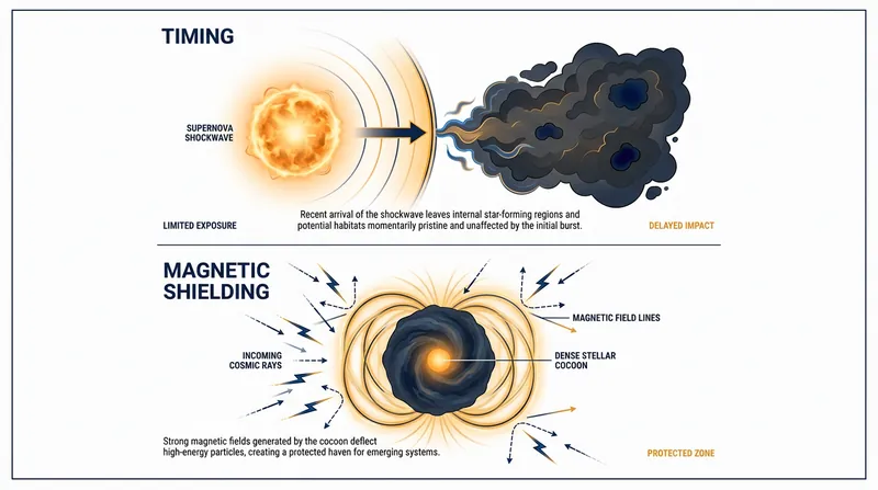 Researchers propose two primary mechanisms for how the hot cores survived the stellar explosion.