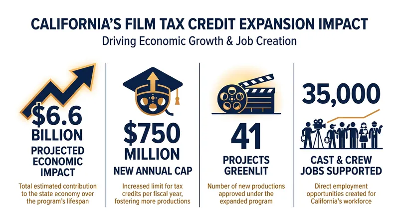 The projected economic footprint of California's newly expanded Program 4.0 tax incentives.