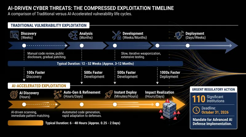 Frontier AI models are collapsing the window defenders have to patch vulnerabilities before they are exploited.