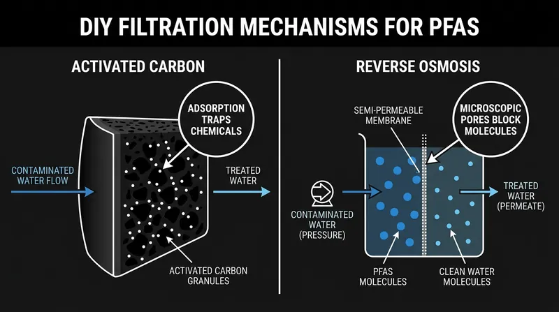 Both activated carbon and reverse osmosis systems are highly effective at removing PFAS when certified to NSF/ANSI standards.