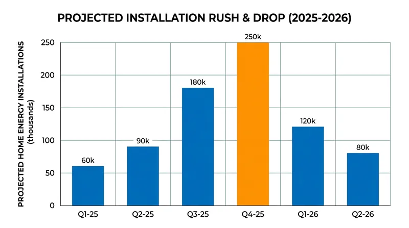 Industry analysts project a severe bottleneck in late 2025 as homeowners rush to meet the deadline.