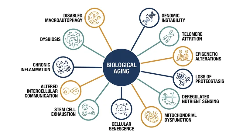 Longevity therapeutics aim to target the root biological mechanisms of aging rather than individual diseases.