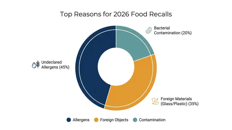 Undeclared allergens and foreign materials drove the massive spike in recalled units.