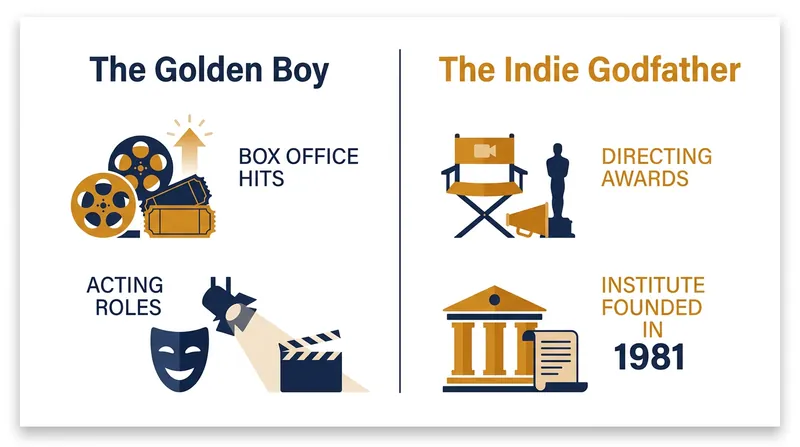 Comparing the two distinct phases of Redford's monumental Hollywood career.