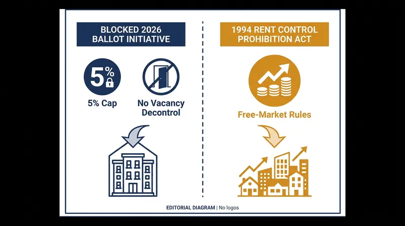 The blocked initiative would have replaced a 32-year ban with one of the strictest rent caps in the nation.